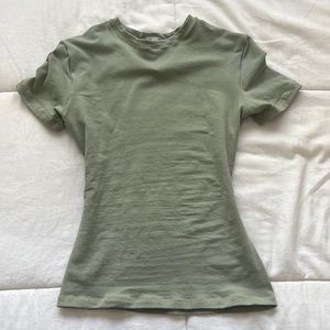 skims fits everybody cotton jersey T shirt , XXS. Baby green